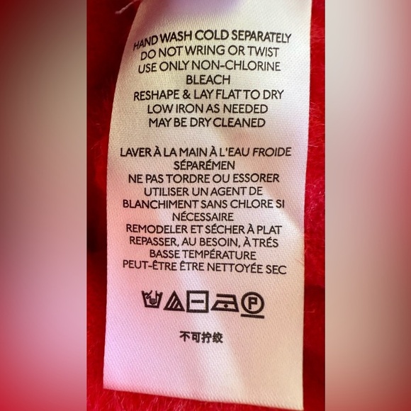 NWT Maeve Rona Eyelash Short Sleeve Sweater Tee in Red Size XS - Picture 5 of 10